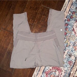 Lululemon tan dance studio pants